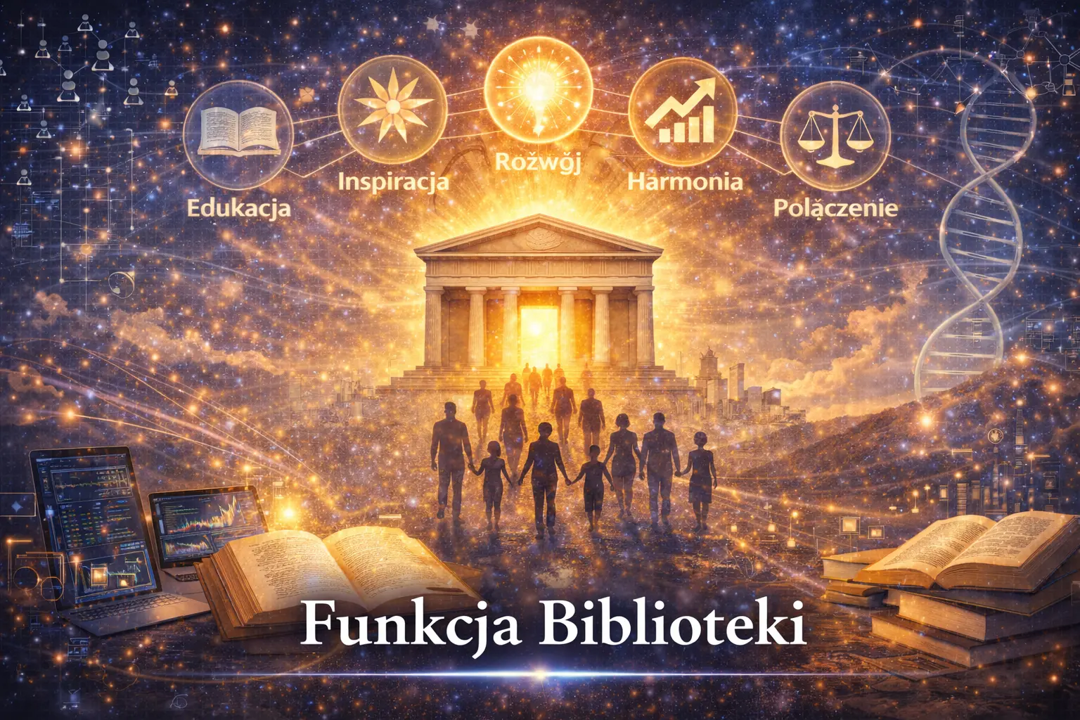 Biblioteki: połączenie tradycji i technologii