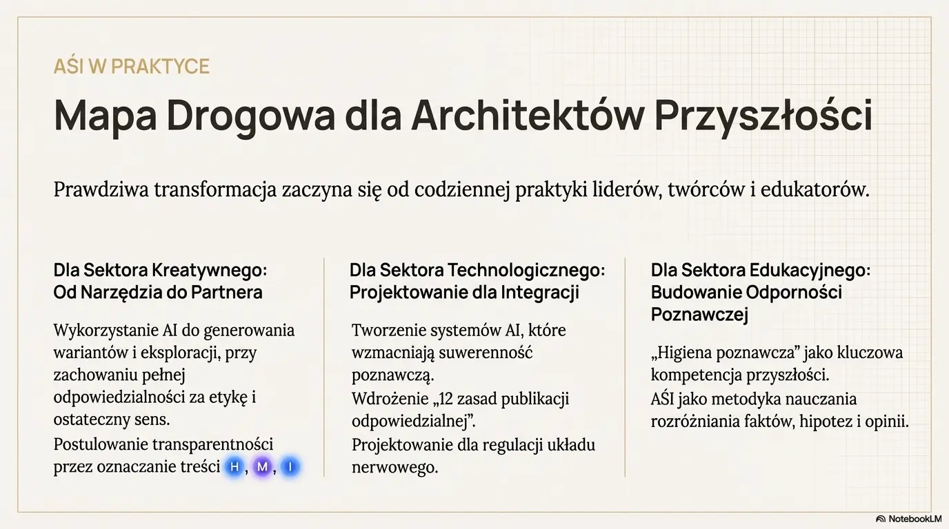 AŚI w Praktyce: Mapa Drogowa dla Kreatywnych, Technologów i Edukatorów