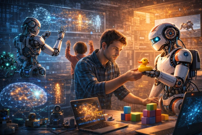 Futurystyczna interakcja robota i człowieka