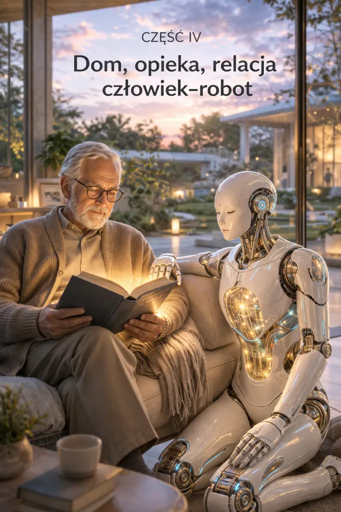 Dom i robot przy zachodzie słońca ChatGPT Image 5 kwi 2026, 09_43_59.webp